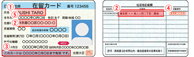 【在留カード】