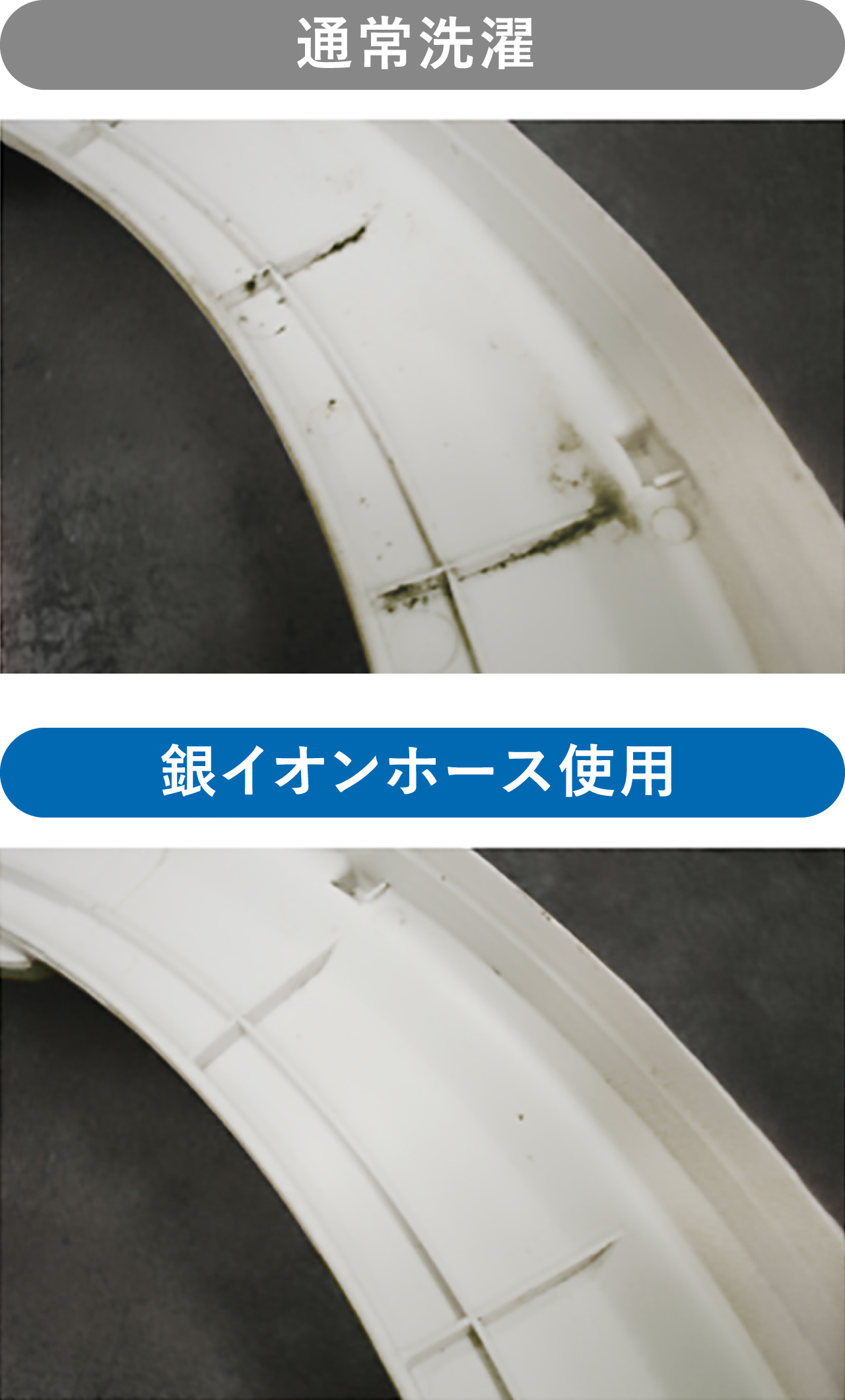 通常洗濯 銀イオンホース使用