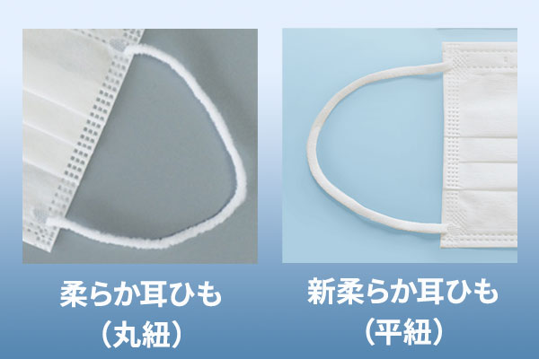 太めの柔らか耳ひもを採用