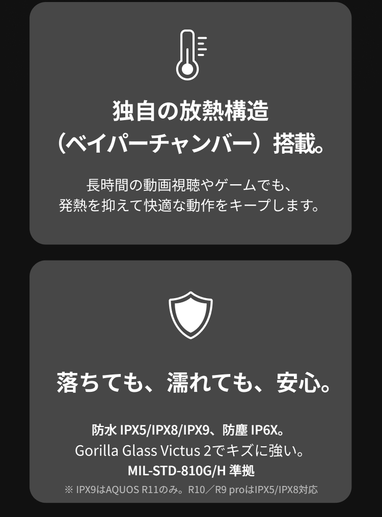 ながく安心して使える理由